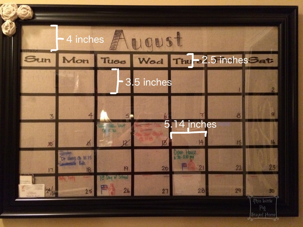 Family Calendar &amp; Message Wall