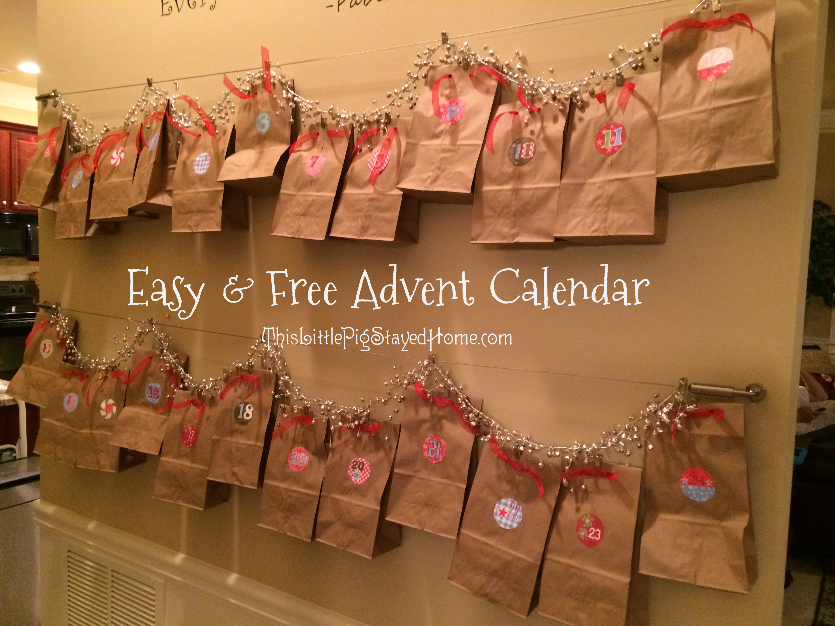 Paper Bag Advent Calendar